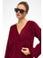 Bağcık Kapamalı Soft Triko Hırka Bordo 8269 5