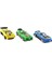 Die Cast Metal 3'lü Yarış Arabaları Yeşil Araçlı 2