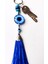 Mavi Cam Boncuklu Lacivert Püsküllü Anahtarlık 3