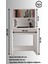%100 Mdf Soft Beyaz Çalışma Masası 2 Raflı Cabinse 2