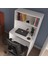 %100 Mdf Soft Beyaz Çalışma Masası 2 Raflı Cabinse 8
