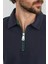 Basic Polo Yaka Yarım Fermuarlı Pike Sweatshirt 4