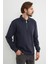 Basic Polo Yaka Yarım Fermuarlı Pike Sweatshirt 5