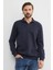 Basic Polo Yaka Pike Sweatshirt 2