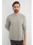 Baskılı Bisiklet Yaka Sweatshirt 6