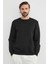 3 Iplik Yazı Baskılı Bisiklet Yaka Sweatshirt 1