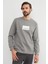 Simplicity Yazı Baskılı Bisiklet Yaka Sweatshirt 1