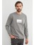 Simplicity Yazı Baskılı Bisiklet Yaka Sweatshirt 4