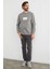 Simplicity Yazı Baskılı Bisiklet Yaka Sweatshirt 5