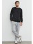 3 Iplik Baskılı Bisiklet Yaka Sweatshirt 5
