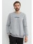 3 Iplik Kabartma Yazı Baskılı Sweatshirt 1