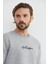 3 Iplik Kabartma Yazı Baskılı Sweatshirt 2