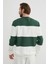Renk Bloklu Oversize Bisiklet Yaka Sweatshirt 5