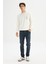 Regular Fit Normal Kesim Bisiklet Yaka Baskılı Ekru Sweatshirt 2