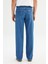 Asher Loose Fit Geniş Kesim Düşük Bel Indigo Denim Jean Pantolon 5