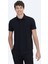 Siyah Düz Polo Yaka T-Shirt 1