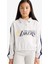 Kız Çocuk NBA Los Angeles Lakers Relax Fit Polo Yaka Sweatshirt F3201A825AU 1
