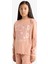 Kız Çocuk Pijama Takımı Baskılı Uzun Kollu Üst Uzun Alt G0091A825WN 4