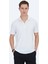 Beyaz Jakarlı Polo Yaka T-Shirt 6