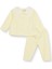 Kız Bebek Uzun Kol Pijama Takımı Interlok Bebe Yaka Uzun Kol Reçme Paça 1