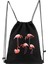 2FLAMINGO040 Kanvas Ipli Sırt Çantası Moda Spor Salonu Ipli Çanta Flamingo Serisi Desen Rahat Dize Omuzlar Psack Açık Plaj Çantası (Yurt Dışından) 3