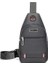 Küçük Gri Crossbody Sling Sırt Çantası Sling Çanta Erkekler Seyahat Yürüyüş Göğüs Çantası Omuz Sırt Çantası Açık Havada Spor Balıkçılık (Yurt Dışından) 1