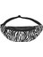 Siyah 13.7x5.5ın Zebra Baskı Fanny Paketi Sırt Çantası Erkek Sırt Çantası Kadın Çantaları Polyester Bel Çantası Rahat Unisex Açık Kırışıklık Karşıtı Su Geçirmez (Yurt Dışından) 3