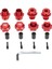 4pcs 17MM Altıgen Somun Adaptör Spline Tekerlek Göbekleri 1/10 Traxxas E-Revo Zirvesi Rc Araba Parçaları Için Birleştirici, Kırmızı (Yurt Dışından) 3
