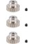 3pcs 3.175MM Mil Metal Pinyon Motor Dişli 32DP 48DP 64DP 1/10 1/8 Rc Car 3650 3660,22T Için M0.6 M0.8 (Yurt Dışından) 3