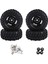 4pcs 96MM 1.9 Inç Kauçuk Tekerlek Kırmızı Lastik Kilitlenmesi 1/10 Rc Paletli Araba Eksenel SCX10 Hsp Redcat Traxxas, Siyah (Yurt Dışından) 3