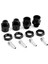 4pcs Metal Hex Adaptörü 12MM Ila 17MM Tekerlek Hex Hubs Adaptörü Uzatma Dönüştürme Somunları 1/10 Rc Araç, Siyah (Yurt Dışından) 1