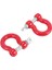 4pcs Metal Tampon D-Ring Kırmızı Çekme Hook Römork Kurtarma Kancası 1/10 Rc Prıgler Araş Traxxas Trx4 Trx4 Eksenel SCX10 Yükseltme Parçaları (Yurt Dışından) 3