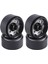 4pcs 1.9 Metal Beadlock 8 Yuvarlak Delik Tekerlek Hub Jant 1/10 Rc Prıger Axıal SCX10 90046 AXI03007 Trx4 Redcat D90, Gümüş (Yurt Dışından) 2