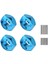 Alüminyum Alaşım 12MM Birleştirici Tekerlek Hub Hub Hex Adaptör Wltoys Için Yükseltmeler 144001 1/14 Rc Araba Yedek Parçaları, Mavi (Yurt Dışından) 3