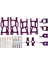 Metal Direksiyon Kupası Salıncak Kol Yükseltme Parçaları Kiti Wltoys 144001 1/14 124018 124019 1/12 Rc Araç Aksesuarları, Mor (Yurt Dışından) 2