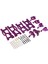 Metal Direksiyon Kupası Salıncak Kol Yükseltme Parçaları Kiti Wltoys 144001 1/14 124018 124019 1/12 Rc Araç Aksesuarları, Mor (Yurt Dışından) 3