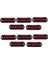 10pcs 12V-24V 4led araba yan işaretleri ışıklar dönüş sinyal ışıkları yan gösterge ışıkları römorklar için arka lamba kamyonlar kırmızı (Yurt Dışından) 1