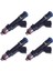 0280158165 Mercruiser Volvo Penta Için Yakıt Enjektörü 0280158081 879312003 (4pcs) (Yurt Dışından) 1