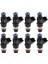 8pcs 12580681 Chevrolet Banliyösü Tahoe Express Için Yakıt Enjektör Nozul 2500/3500 Cadillac Escalade Hummer H2 H3 (Yurt Dışından) 2
