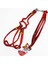 Köpek Uzatma + Göğüs Tasması Kırmızı 120CM 1