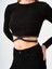 Crop Kadın Bluz U.kol 19