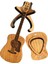 Stand ile Ahşap Gitar Seçme Çantası, 3 Benzersiz Gitar Seçme Kılıfı, Gitar Şekli Gitar Seçim Kılıfı (Yurt Dışından) 1