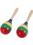 Maracas El Perküsyon Çarpıkları, Ahşap Rumba Shaker Çocuklar Için Müzik Enstrümanı Yetişkinler, 2 Set (Yurt Dışından) 1