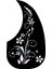 Gitar Anti-Skid Plaka Gözyaşı Şeklinde Halk Klasik Gitar Pickguard Anti-Çizelge Çiçekler ve Çim (Yurt Dışından) 1
