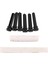 6 Dize Akustik Gitar Kemik Köprüsü Eyer ve Fındık ve 6 Pcs Ebony Gitar Köprüsü Pimleri Beyaz+Siyah (Yurt Dışından) 3