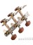 2pcs 1:15 Klasik Gümüş Gitar Tuner Ayar Makinesi Kafaları Tuşlar Gitar Parçaları Için Mandallar (Yurt Dışından) 3