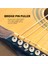 36 Adet Akustik Gitar Köprüsü Pimleri Beyaz ve Siyah Dergiler Gitarda 1 Parça Köprü Pimi Çekme Çıkarma (Yurt Dışından) 3
