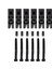 6pcs Metal Gitar Kilitli String Saddles Floyd-Rose Tremolo Köprü Parçaları (Yurt Dışından) 5