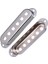 3pcs Open Pirinç Tek Bobar Guitar Tek Pikap Kapakları St Sq Için 48/50/52MM, Gümüş (Yurt Dışından) 5