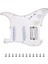 Elektro Gitar Pickguard Pikapları Yüklü Önceden Kablolanmış Çizik Plakası Montajı 11 Delik Beyaz (Yurt Dışından) 1